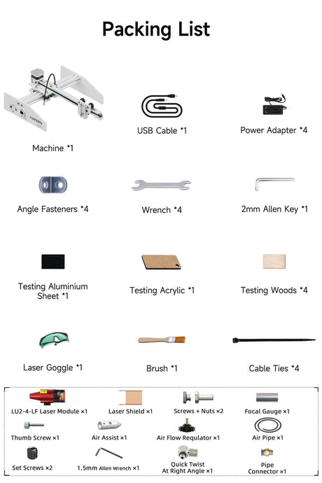 Aufero Laser 1 Laser Engraver, 5W Long Focus Diode Laser Engraver, Laser Wood Cutter and Engraver Machine, 7.1x7.inch Engraving Area, Beginner-Friendly Laser Engraving Machine Aufero