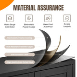 Yizosh Metal Pantry Cabinet, Tall Kitchen Pantry Storage Cabinet with Doos and Adjustable Shelves - 61" Black Cupboard Cabinet for Kitchen, Living Room, Dining Room, Home Yizosh