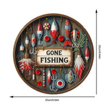 POETRYDRAW DIY Hanging Diamond Art Pendant Kit Outdoor Fishing, Special Crystal Diamonds Painting Ornament for Adults, 5D Diamond Art Suncatchers Double Sided Board Gem Painting Box Kit POETRYDRAW