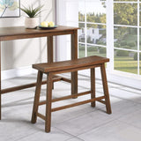 Boraam Sonoma Counter Height Backless Dining Room Bench - Chestnut Wire-Brush Finish Boraam