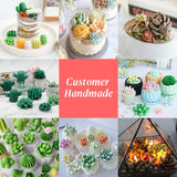 MGLIFEUL 10Pcs Succulent Cactus Plant Flower Silicone Resin Candle Soap Mold for Scented Candles Resin Soap Making Molds 3D Silicone Shapes Moldes De Silicona para Velas Artesanales De Silicona MGLIFEUL