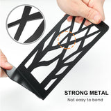 MaxGear Tree Design Modern Bookends for Shelves, Non-Skid Book Holder, Heavy Duty Metal Storage for Books/CDs, Decorative Book Stopper for Home, 7 x 4.7 x 3.5”, Black (2 Pair/4 Pieces) MaxGear