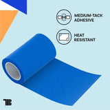 Wide Blue Painters Tape, 6 inch x 60 yds, Made in America, Great Masking Tape for 3D Printing and Laser Cutting, Removes Cleanly for 21 Days TapeManBlue