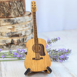 lagine Wooden Acoustic Guitar Pick Box with Stand, Personalized Guitar Box for Pick, Engraved Guitar Picks Box, Wood-carved Guitar Pick Stand for Guitar Picks Storage, for Guitarist Musician lagine