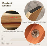 MOGUOBIN Wooden Steam Seat with Four Legs,Foldable Yoni Steamer Chair,Yoni Seat Kit,Anti-Skid Shower Stool,V Steam Seat Kit for Women V Cleaning and Tightening,Postpartum Care 15.7" H(No Steamer) MOGUOBIN