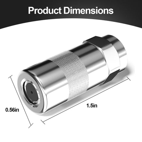 49-16-2649 Grease Gun Couplers, Replacement for Milwaukee Grease Gun Tips, Fits M18 and M12 Grease Gun, High Pressure Grease Couplers - 4 PCS Popbee