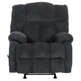 Catnapper Brock Rocker Recliner in Slate Gray Polyester Chenile Fabric Catnapper