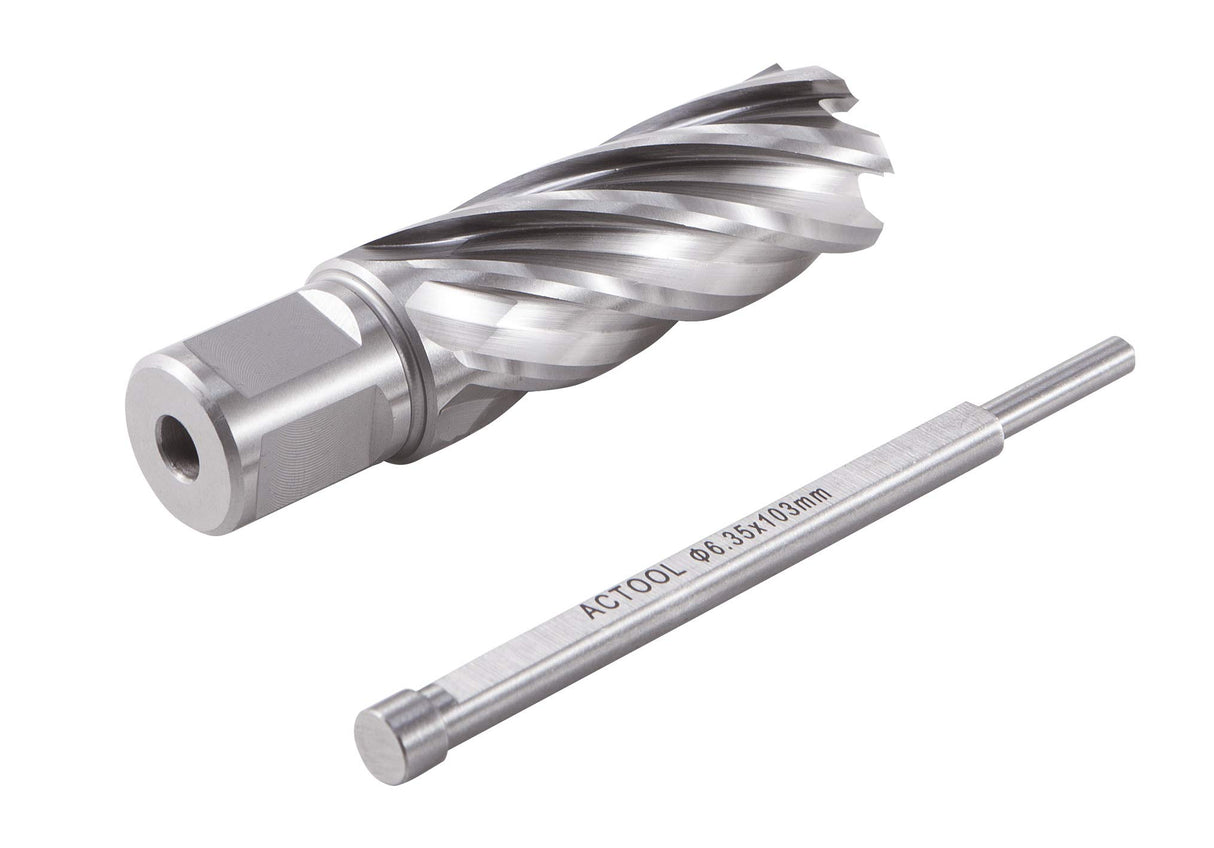 ACTOOL 7/8" Diameter × 2" Depth of Cut HSS ANNULAR Cutter with 3/4'' Weldon Shank ACTOOL