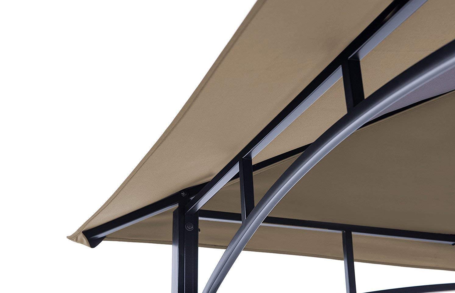 MASTERCANOPY Grill Gazebo Replacement Canopy Top for Model L-GG001PST-F (Beige) - WoodArtSupply