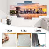 10 Pack Art Acoustic Panels New York City Skyline Decorative Sound Absorbing Wall Panel Self-Adhesive Noise Canceling Soundproof Padding for Home Office Studio 80" x 40" PZWKJOILPQ