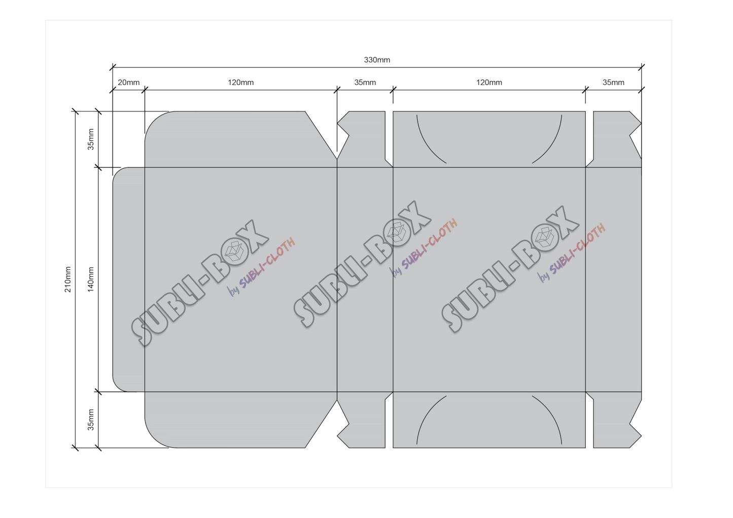 Subli-Box Cardboard Sublimation Small Gift Box Pack 20 Units by Subli-Cloth