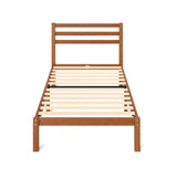 ZINUS Leah Bamboo Platform Bed Frame with Headboard, No Box Spring Needed, Wood Slat Support, Easy Assembly, Twin ZINUS