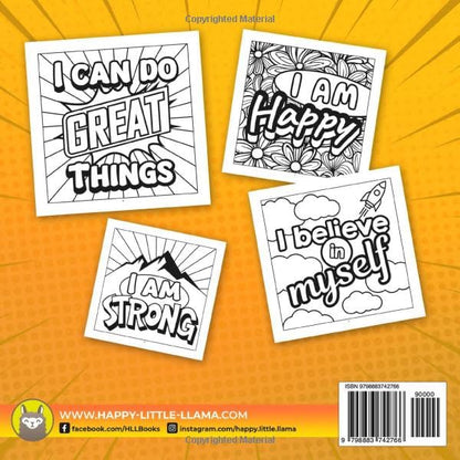 Positive Affirmations Coloring Book for Kids: 20 Inspirational Affirmations for Children to Build Self-Confidence and Self-Esteem