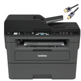 Brother Premium L-2690DW Series Compact Monochrome All-in-One Laser Printer I Print Copy Scan Fax I Wirless I Mobile Printing I Auto 2-Sided Printing I ADF I 26 ppm I ADF + Printer Cable Brother
