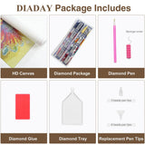 DIADAY 5D Diamond Painting Kits Stained Glass Ladybug Diamond Art Kits for Adults Beginners, DIY Craft Full Drill Round Gem Diamond Dots Art Home Wall Decor Gift 12 x 12 Inches DIADAY