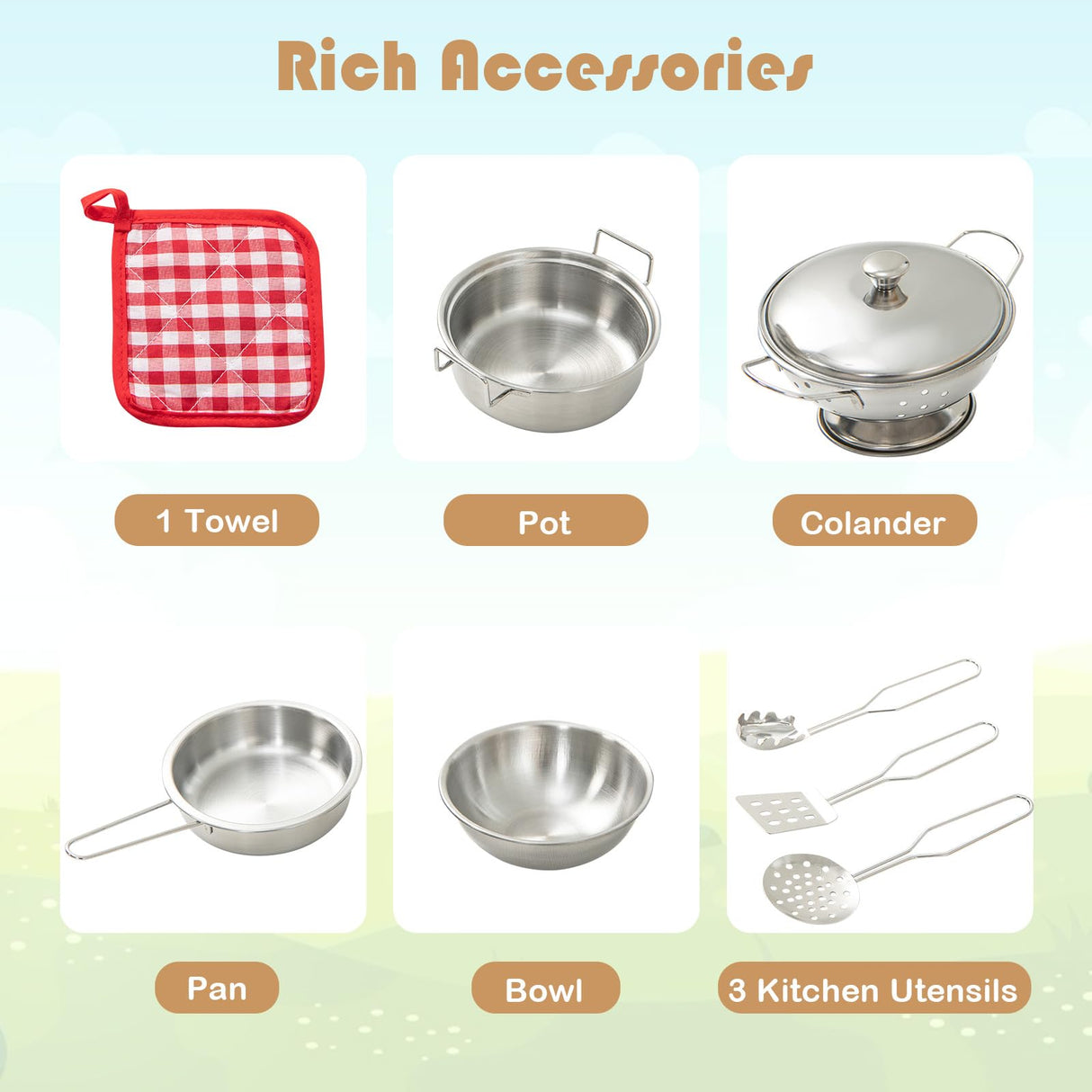 HONEY JOY Kids Sandbox, 2 in 1 Cedar Bottomless Sand Pit & Kitchen Playset, Water Faucet & Sink, Bottom Liner, Realistic Cooking Accessories, Wooden Sand Boxes for Kids Outdoor Backyard HONEY JOY