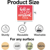 Sarcastic Painting Stencils for Crafts Reusable 3inch Funny Stencil Drawing Templates for Wood Sign DIY Crafts Fabrics Decor SUNVERSE