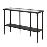 Dafna 45'' Wide Rectangular Console Table in Blackened Bronze Henn&Hart