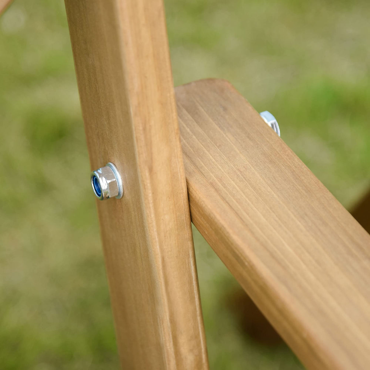 Outsunny 2 Person Porch Swing, Patio Swing, Outdoor Swing Bench with Pine Wood Frame and Hanging Chains for Garden and Yard, 550 lbs Weight Capacity, X Shaped Design, Natural Outsunny