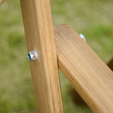 Outsunny 2 Person Porch Swing, Patio Swing, Outdoor Swing Bench with Pine Wood Frame and Hanging Chains for Garden and Yard, 550 lbs Weight Capacity, X Shaped Design, Natural Outsunny