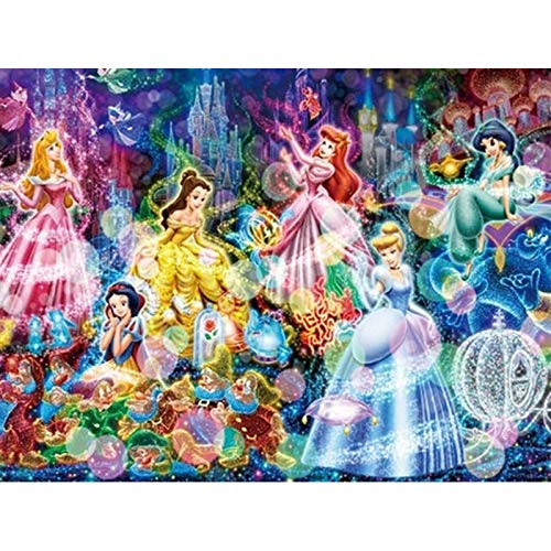 Better Selection Six Princesses Diamond Art Kit for Adults, 5D Full Drill DIY Arts & Crafts Bling Artwork Decor Gift Set with Crystal Rhinestone Gems 13.8x17.7 inch Better Selection