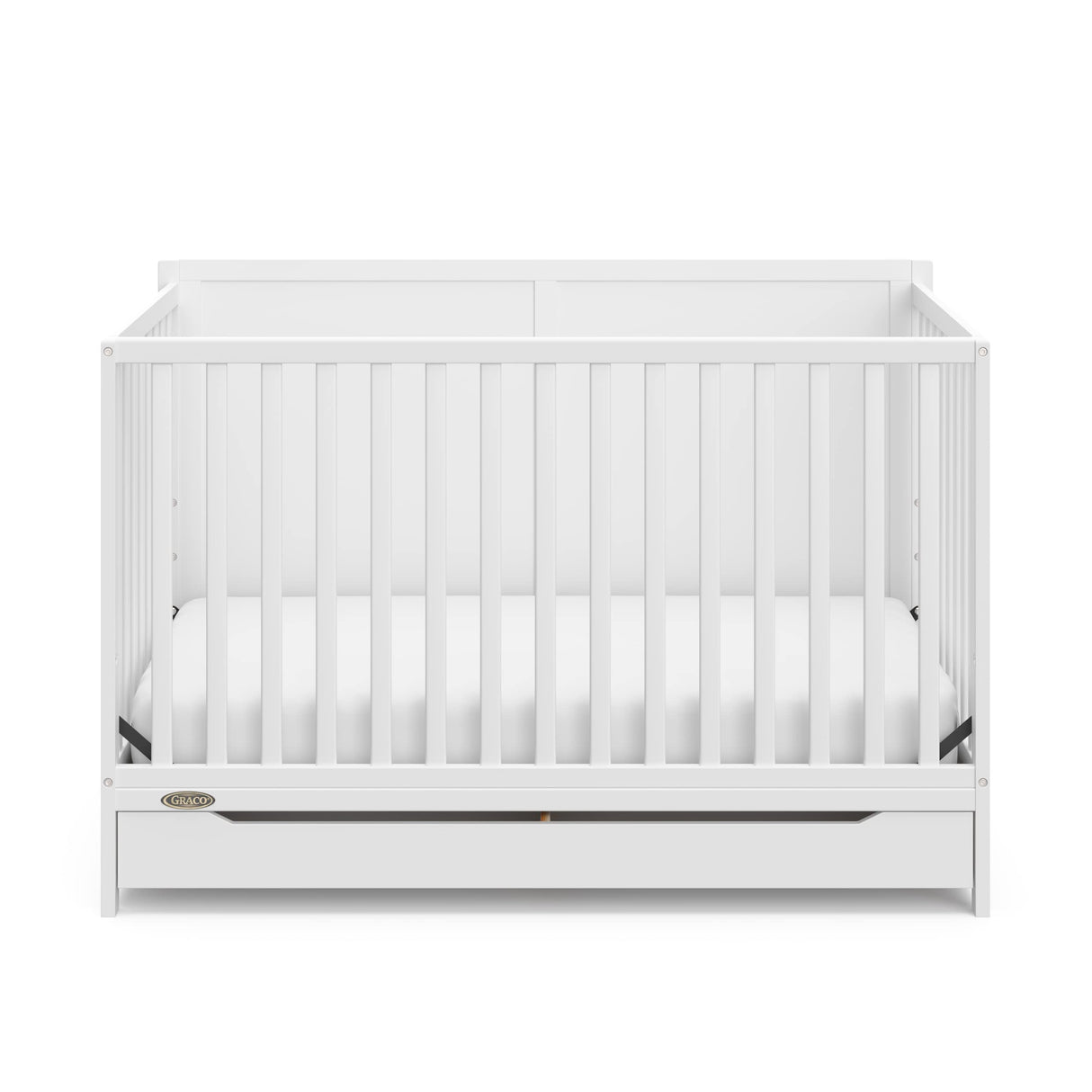 Graco Melrose 5-in-1 Convertible Crib with Drawer (White) Graco