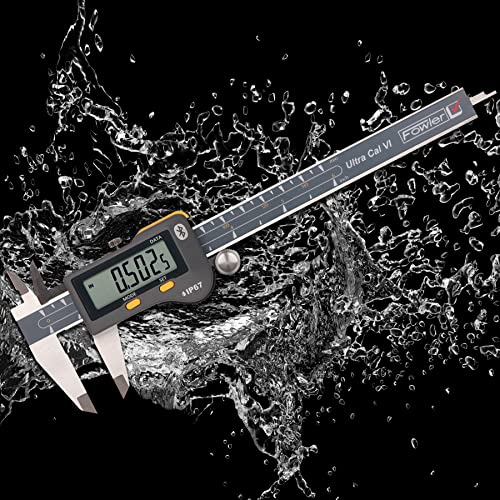 Fowler 54-100-167-0, Swiss Ultra-Cal Vi Digital Caliper With 0-6"/150MM Measuring Range,Grey - WoodArtSupply