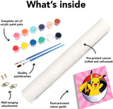 KOJEFCV 4 Pack Cartoon Paint by Number for Kids-Paint by Numbers for Kids Ages 4-8-12, DIY Paints with Numbers Easy Acrylic Oil Painting Kits for Home Wall Decor (8X8inch) KOJEFCV