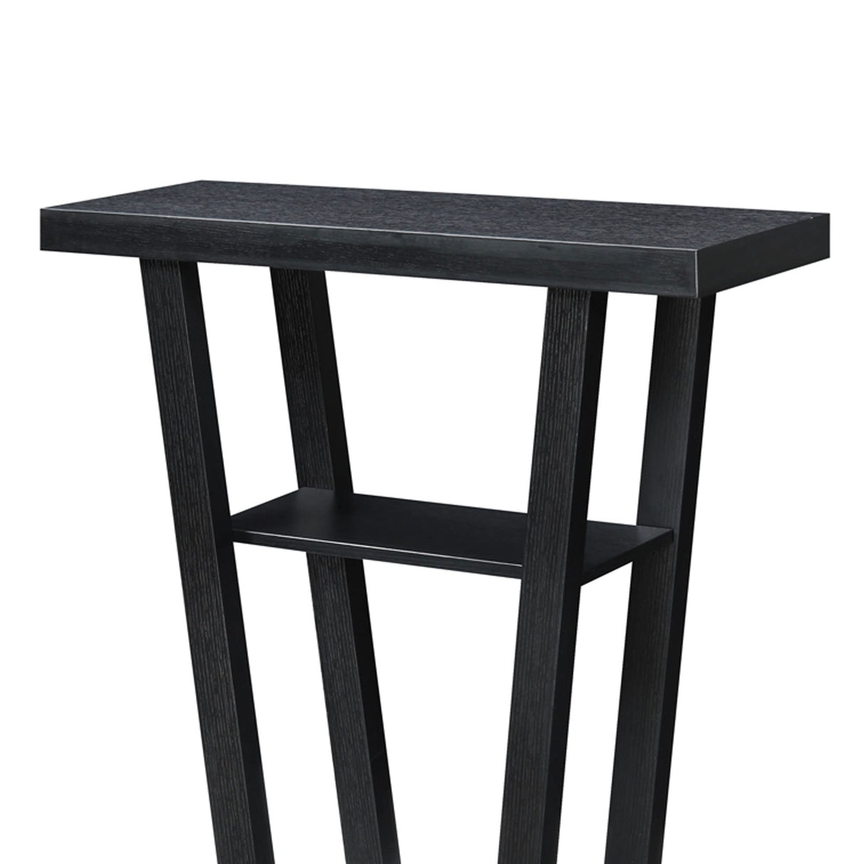 Convenience Concepts Newport V Console, 11.5 in x 31.5 in x 34 in, Black Convenience Concepts