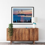 Handmade Arting Diamond Painting Landscape Mackinac Bridge Night Lights St Ignace Michiganravel per Peninsul View for Adult Painting Kits Diamond Art Perfect for Home Wall Decor 16 in x20 in Handmade Arting