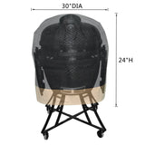 Onlyfire Kamado Grill Cover Fits for Large Big Green Egg,Kamado Joe Classic,Large Grill Dome,Louisiana K22, and Others, 30" Dia X 24" H onlyfire