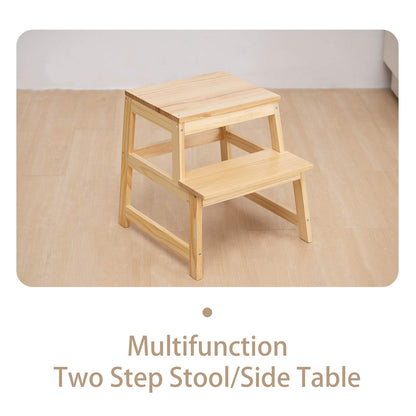 Kitchen Step Stool for Toddlers with Non-Slip Mat, Wood City Wooden Kids Montessori Learning Stool Tower, Toddler Standing Tower Helper for Kitchen Counter and Bathroom Sink.