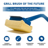 Grill Rescue BBQ Replaceable Scraper Cleaning Head, Bristle Free - Safe, Durable and Unique Scraper Tools for Cast Iron or Stainless-Steel Grates, Barbecue Cleaner (GB3000) Grill Rescue
