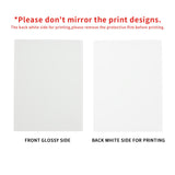 PYD Life 4 Pack Sublimation Night Lights Blanks LED Glass Photo Frames Panels White 5" x 7" with Warm Light,with Wood Stand for Heat Press Machine Printing PYD Life