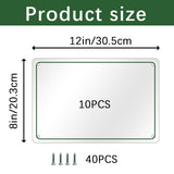 10 pcs sublimation metal sign blanks，8X12 inch sublimation sign blanks Heat Transfer blank metal sign，sublimation yard sign blanks，sublimation photo blanks GEKIXUTP