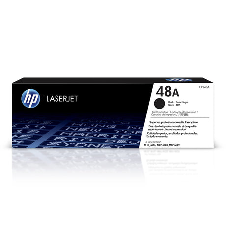 HP 48A Black Toner Cartridge | Works with HP LaserJet Pro M15, M16 Series, HP LaserJet Pro MFP M28, M29 Series | CF248A HP
