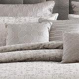 Riverbrook Home 100% Polyester Comforter Set, King, Genoa - Gray, 10 Piece Set Riverbrook Home