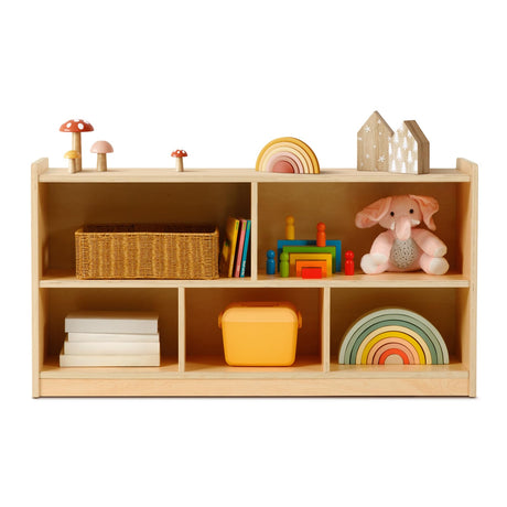 5-Section Wooden Storage Cabinet by OOOK for Kids' Books and Toys OOOK