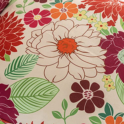Makimoo Set of 4 Outdoor Dining Chair Cushions, Comfort Patio Seating Cushions, 44 x21x4.5 inch, Single Welt and Zipper, Blooming Fiesta Makimoo