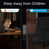 Gun Safe Biometric Quick Access Handgun Safes for Pistols Bedside Fingerprint Pistol safe Nightstand Smart Gun Safety Wall Mount Desk Keypad Key VERPROOF