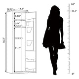 SAPITAL 6 Gun Safe, Gun Safe for Rifles and Pistols, Gun Cabinet, Large Gun Safes for Home Rifles and Shotguns, Rifle Safe, Electronic Gun Safes with Removable Gun Rack (No Assembly Required) SAPITAL