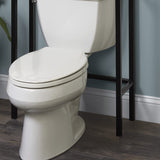 Zenna Home Over The Toilet Storage, Bathroom Storage Organizer with 3 Shelves, Bathroom Space Saver That Fits Above Toilet, Driftwood and Matte Black Frame Zenna Home