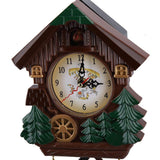 AUNMAS Wall Clock Traditional Chalet Tabletop Wall Sound Cuckoo Clock Tree House Clock for Bedroom Living Room School Office Decoration AUNMAS