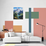 Landscape Paint by Numbers Kit for Adults Beginner Mountain Oil Painting Kit Adult Paint by Number Kits on Canvas DIY Painting for Beginners Art by Numbers Nature for Gifts Home Wall Decor 16x20 Inch obterie