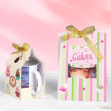 PYD Life 20 Pack Sublimation Mugs Blanks Gift Boxes Matte White 3.3" x 3.2" x 5.9" 11 OZ Sublimation Coffee Mugs Packing Boxes with Golden Ribbon for Heat Press Transfer PYD Life