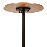 ERFEI Bar Table 15.75inch Small Round Top Adjustable Height 22.64-33.46in Multifunctional Side Table for Pub Bar Dining Bistro Cafe ERFEI