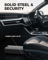 Biometric Gun Safe Travel Case for Pistol, Easy Edition, Quick Access with Smart Fingerprint and Keys, Portable Handgun Safe for Home Bedside Nightstand Car Glimstone