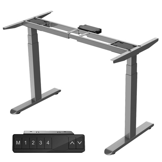 AIMEZO 71" W 50.8" H Height Adjustable Standing Desk Electric Stand Up Desk Frame Sit Stand Desk Home Office DIY Ergonomic Workstation with 4 Memory Preset LED Handset Controller