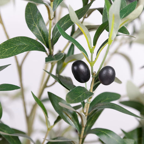 Hobyhoon Artificial Olive Tree, 6FT Tall Faux Silk Plant Artificial Tree in Potted Oliver Branch Leaves and Fruits for Modern Home Decor Indoor Hobyhoon