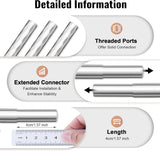 EcoTypee Canopy Bed Frame Queen, Thicken Stainless Steel Bed Canopy Frame, Metal Four Poster Canopy Bed Frame for Metal Bed Mosquito Bed Poles Canopy Frame EcoTypee